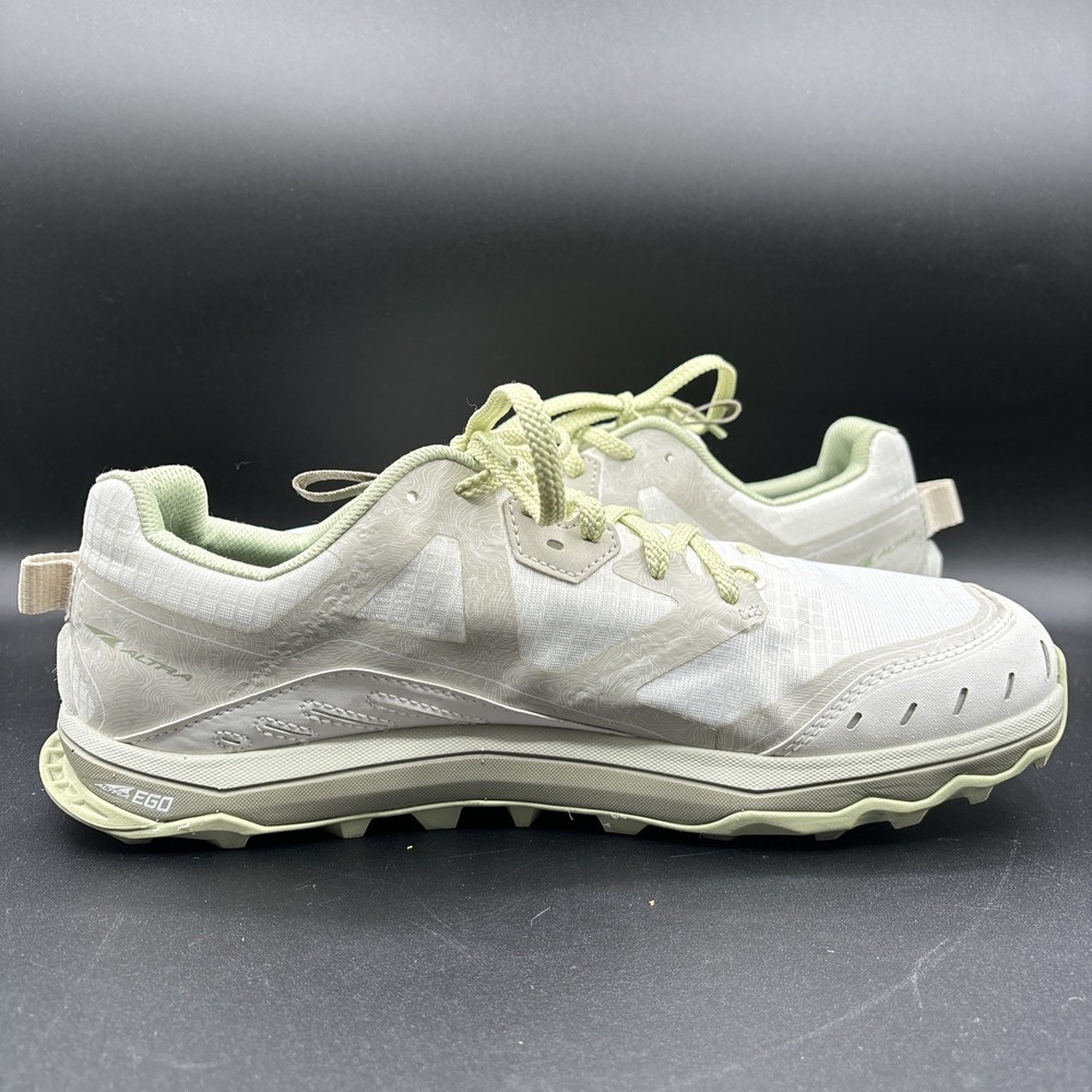 Altra Lone Peak 6 Sneakers Women's Size 11 Trail Running Shoes White Green - Picture 6 of 12